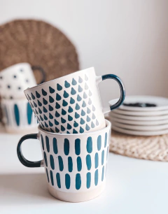 TAZA MUG NORDICA CONICA BLUE