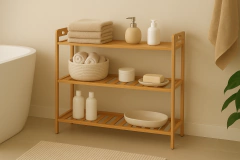 ESTANTERÍA 3 PISOS / ZAPATERO BAMBU - comprar online