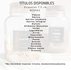 FRASCO DECO GIGANTE ETIQ NEGRA 3 litros en internet