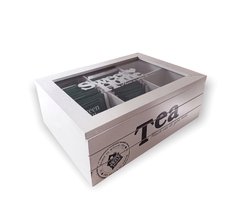 CAJA DE TE 6 DIVISIONES TEA - tienda online