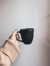 TAZA MUG NEGRO MATTE CABBRO