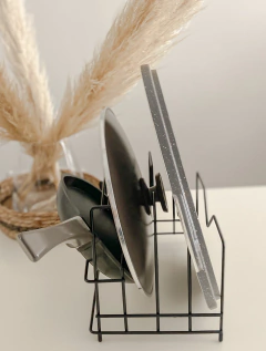 ORGANIZADOR METALICO TAPAS CACEROLAS Y PLATOS - Mama al Mando