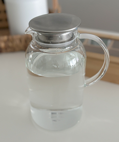 JARRA DE VIDRIO TAPA ACERO 1800 ml - comprar online