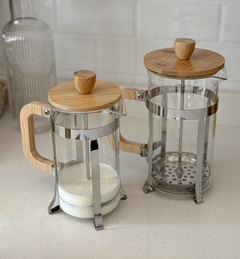 CAFETERA FRANCESA ESPUMADORA DE LECHE 1 litro PLATA - comprar online