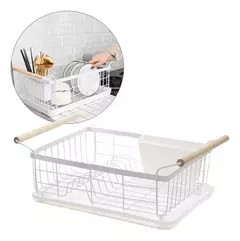 SECA PLATOS WHITE CON ASAS BAMBU en internet