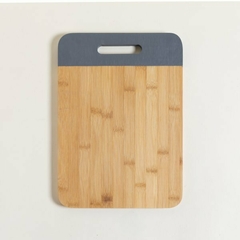 TABLA DE BAMBU BORDE GRIS 35 x 25 cm - comprar online