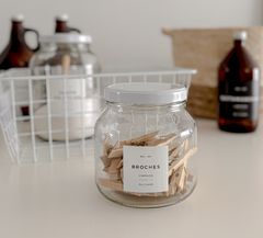 FRASCO VIDRIO 1500 ml BROCHES - comprar online