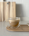 TAZA DOBLE VIDRIO ANCHA 200 ml