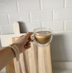 TAZA DOBLE VIDRIO ANCHA 200 ml - comprar online