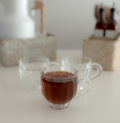 SET X6 POCILLOS DE CAFE VIDRIO 180 ml RETRO - comprar online