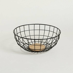 FRUTERA BLACK CON BASE BAMBOO 28 cm - Mama al Mando