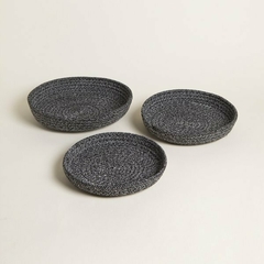 SET X3 PANERAS BAJAS GREY REDONDA