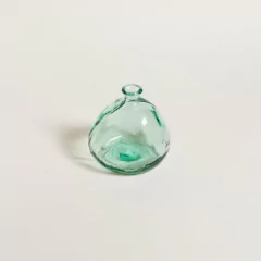 JARRON DE VIDRIO TRANSPARENTE 18 cm MINIMALISTA - Mama al Mando