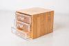 CAJA DE JOYAS BAMBU + ACRÍLICO 3 CAJONES