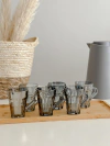 SET x6 TAZAS VIDRIO FUME