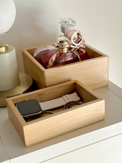CAJA DE BAMBOO ORGANIZADORA SMALL 10 cm - comprar online
