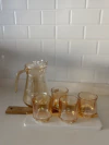 SET JARRA DORE + 4 VASOS