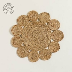 INDIVIDUAL CIRCULOS YUTE 37 cm - comprar online