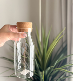 BOTELLA DE VIDRIO CON T/ CORCHO - comprar online