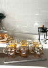 SET X6 TAZAS VIDRIO DORE LONDRES