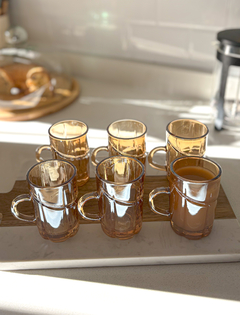 SET X6 TAZA JARRITO NINA DORADOS 110ml en internet