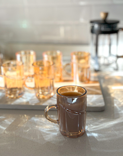 SET X6 TAZA JARRITO NINA DORADOS 110ml