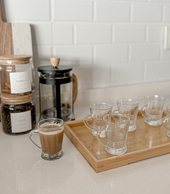SET X6 TAZAS CÓNICAS TRANSPARENTES 90 ml - comprar online