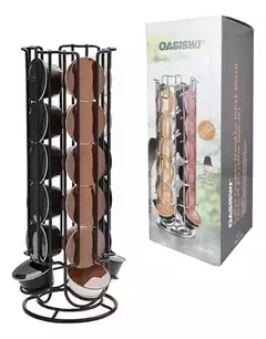 PORTA CÁPSULAS DOLCE GUSTO X24u BLACK GIRATORIO - comprar online