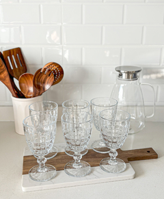 SET x6 COPAS DE VIDRIO RISH