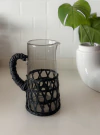 JARRA DECO RATTAN MANIJA BLACK