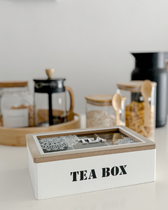 CAJA DE TE MADERA 6 DIVISIONES TEA