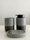 SET DE BAÑO PORCELANA GRIS