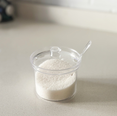 AZUCARERA ACRÍLICA 9 cm CON CUCHARA - comprar online