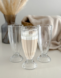 SET X6 VASO MILKSHAKE VIDRIO - comprar online