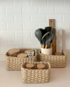 SET x3 CANASTOS TEJIDOS BEIGE