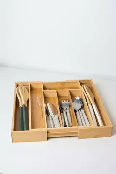 ORGANIZADOR CUBIERTOS BAMBU EXTENSIBLE