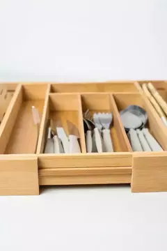 ORGANIZADOR CUBIERTOS BAMBU EXTENSIBLE - comprar online