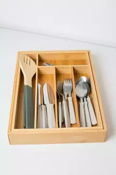 ORGANIZADOR CUBIERTOS BAMBU EXTENSIBLE en internet