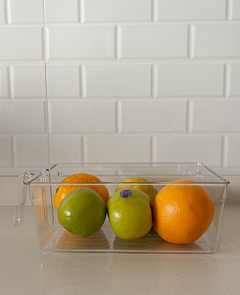 ORGANIZADOR ACRÍLICO CON MANIJA RECTANGULAR 31 cm - comprar online