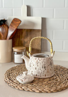 TETERA LETRAS CHINAS PORCELANA - comprar online