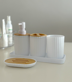 SET PARA BAÑO 4 PIEZAS + BASE - comprar online