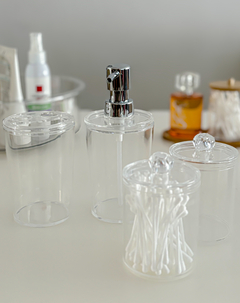 SET BAÑO ACRILICO 4 PIEZAS CRISTAL