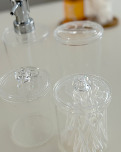 SET BAÑO ACRILICO 4 PIEZAS CRISTAL - Mama al Mando
