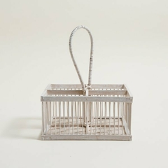 ORGANIZADOR 4 DIVISIONES BLANCO 20 cm x 10 cm