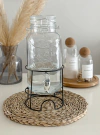 DISPENSER BEBIDAS + BASE 4 litros TAPA CLIP