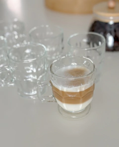 SET X6 TAZA DE VIDRIO LONDRES TRANSPARENTES - comprar online
