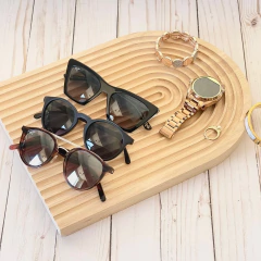 TABLA DE APOYO NÓRDICA DISEÑO LÍNEAS BAMBU - tienda online