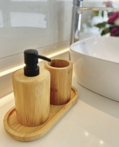 DISPENSER DE BAMBOO REDONDO