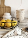 FRUTERA BLACK CON BASE BAMBOO 28 cm