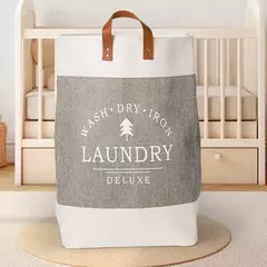 CESTO LAUNDRY GRIS DELUXE - Mama al Mando